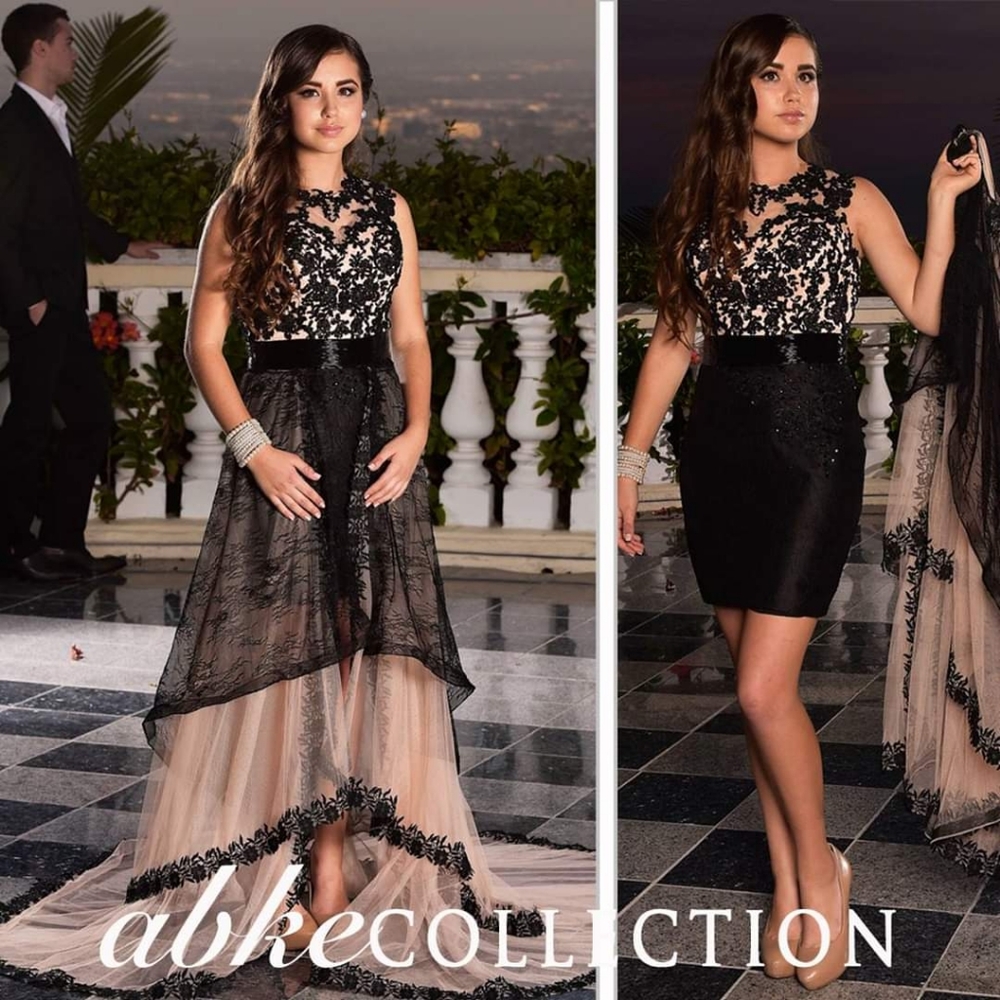 Lace Removable Skirt Dress PROM PAGEANT COUTURE